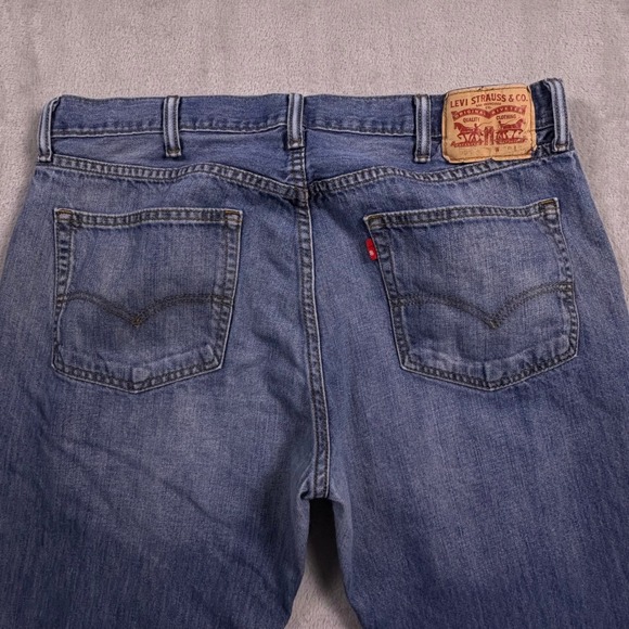 Mens 2014 Levi‎ 559 Relaxed Straight Jeans 36x29 Blue Denim R Tab (Tag 38x32) - Picture 6 of 16